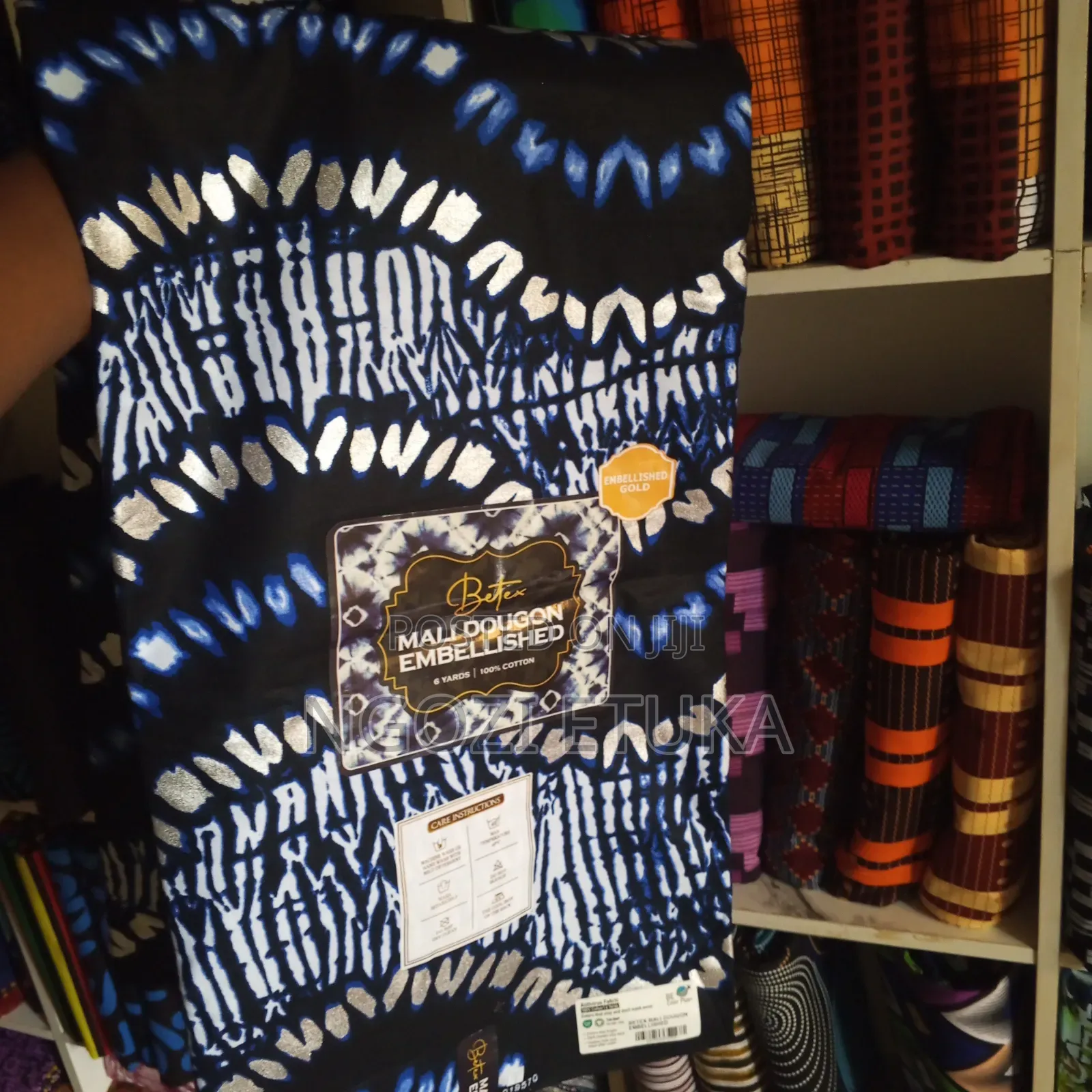 Batex Mali Dougon Embellished 100% Cotton Ankara.
