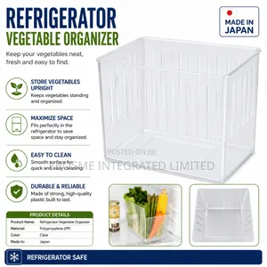 Inomata KiRei Vege Wide Refrigerator Vegetable Organizer