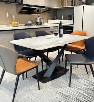 Marble Top Dining Table With 6 Chairs