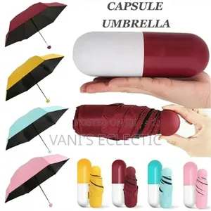 Capsule Wine Bottle Shaped Foldable Umbrellas