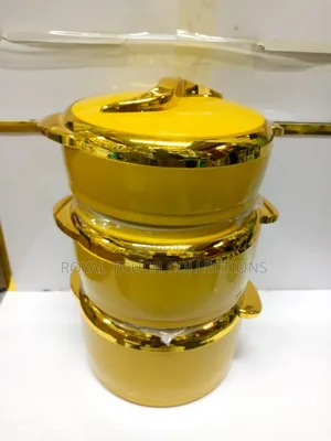 Luxury 3-Piece Food Warmer Set–Elegant, Strong Perfect for Kitchen!
