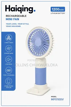 Haiqing Rechargeable Mini Fan