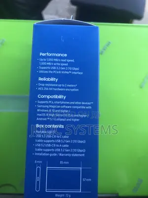 Samsung T7 2TB Portable SSD External