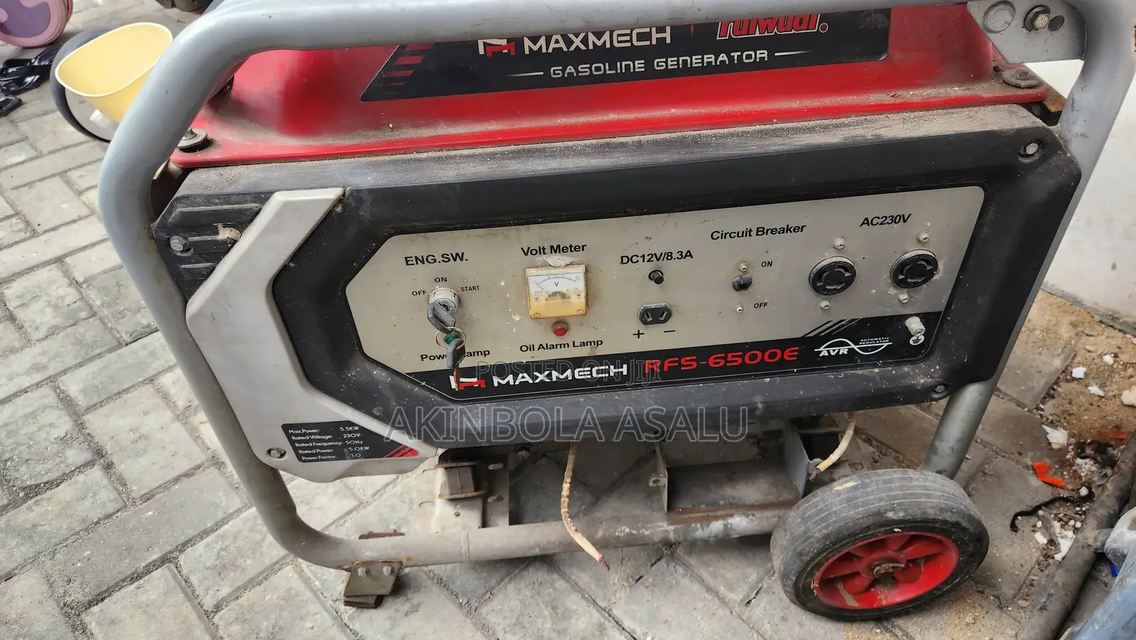 5kva Gen Maxmech Used