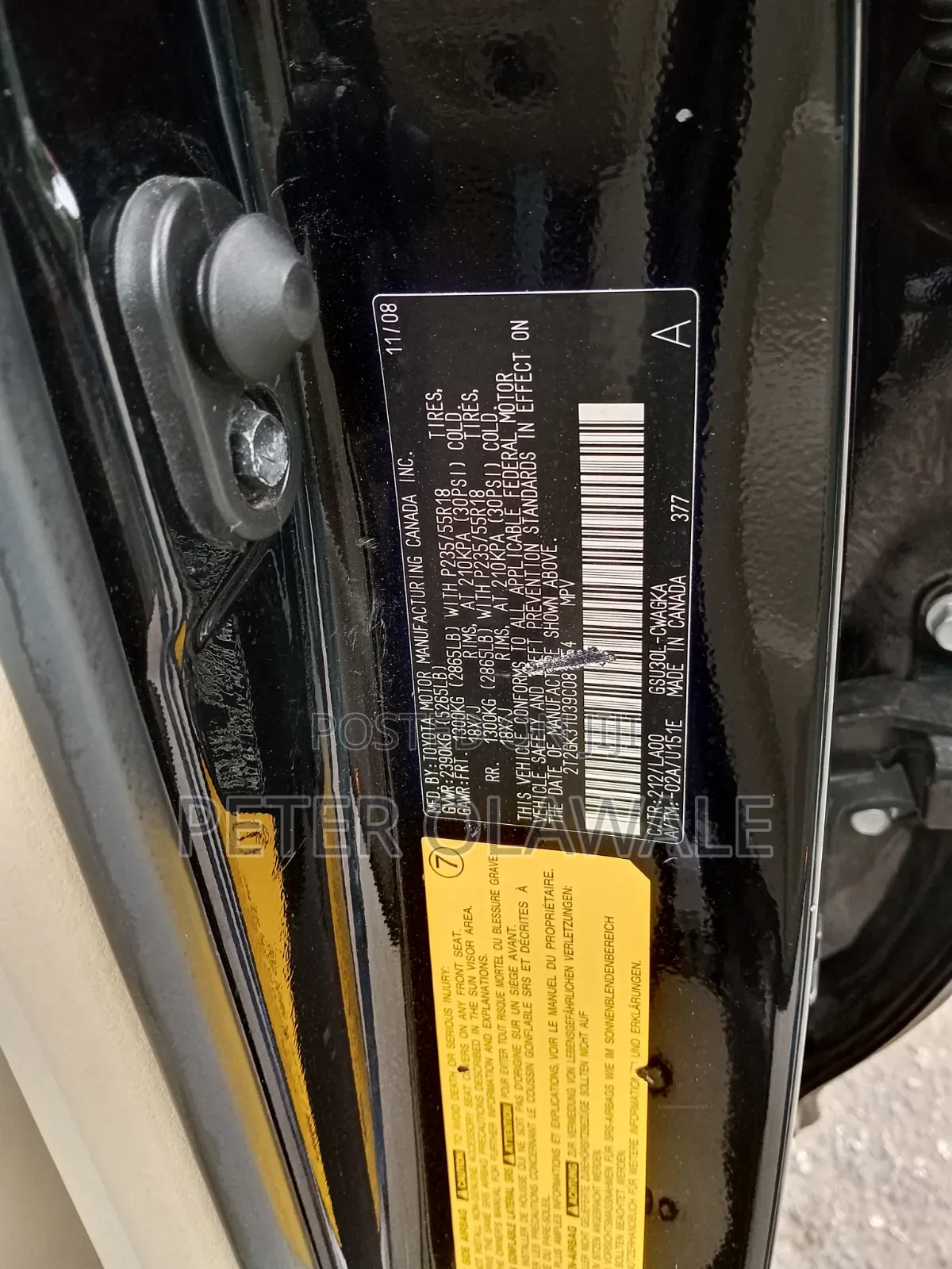 Lexus RX 2009 Black