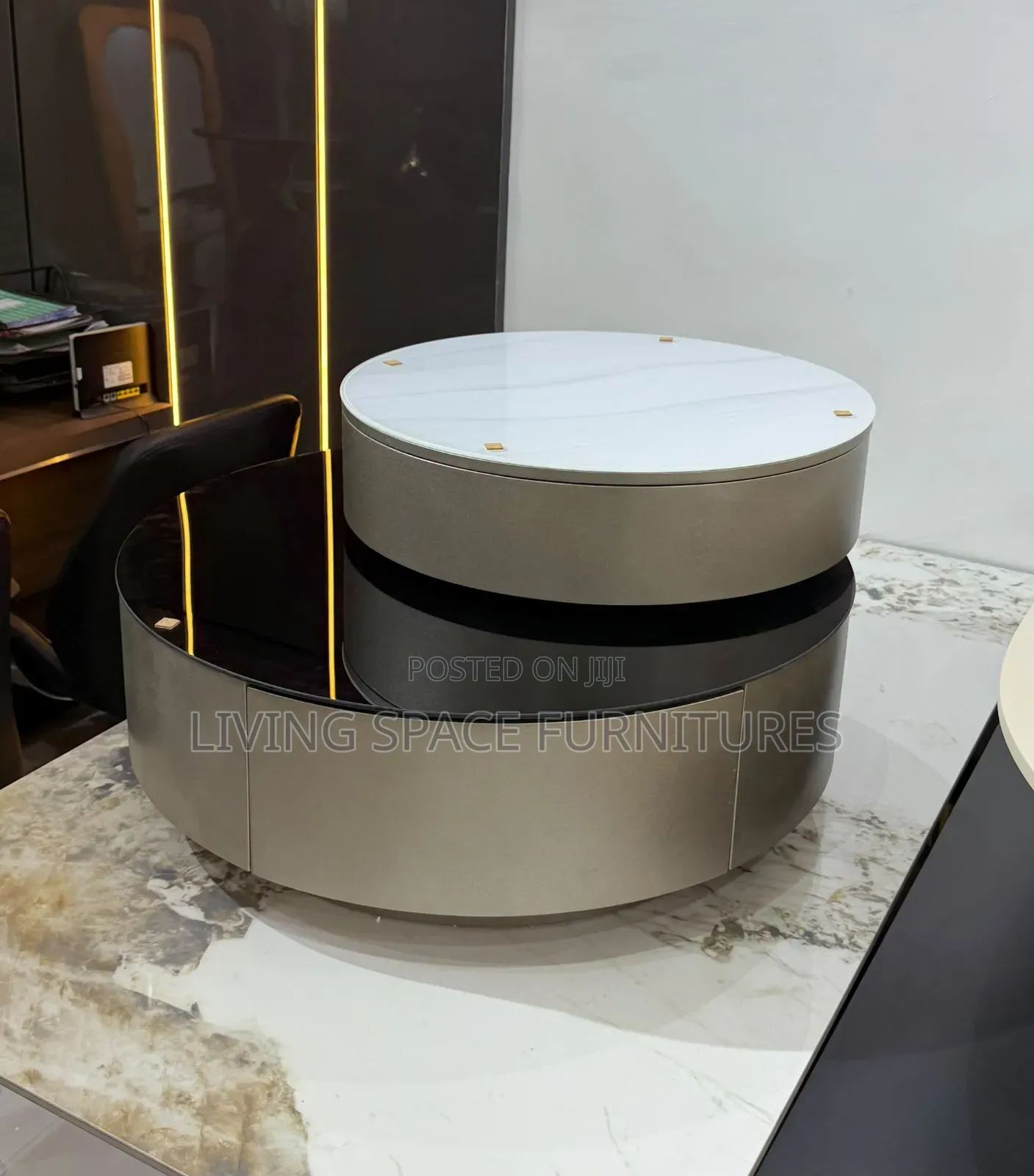 Luxury Magic Glass Top Center Table