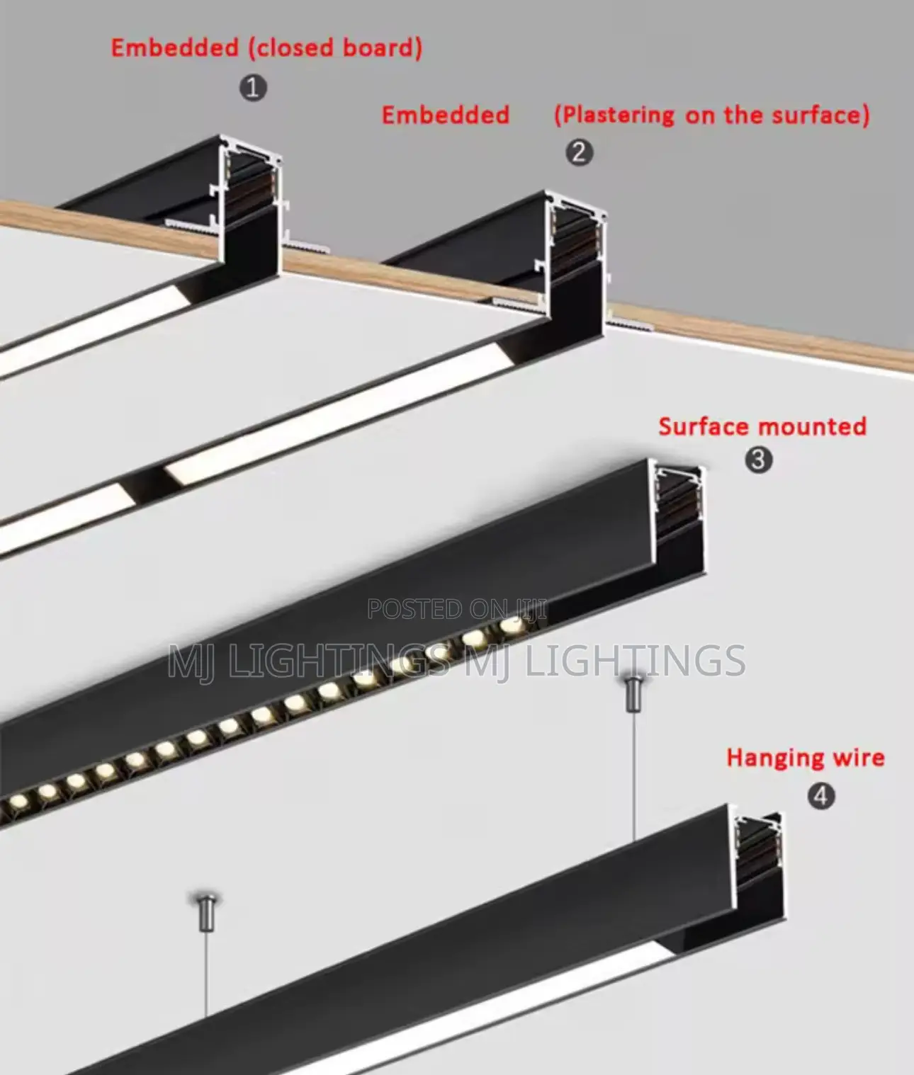 Livingroom Lighting Magnetic Rail Indoor Lighting System