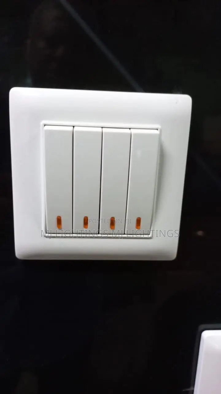 Wall Light Switch Panel on / Off Push Buttons Wall Switches