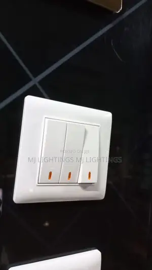 Wall Light Switch Panel on / Off Push Buttons Wall Switches