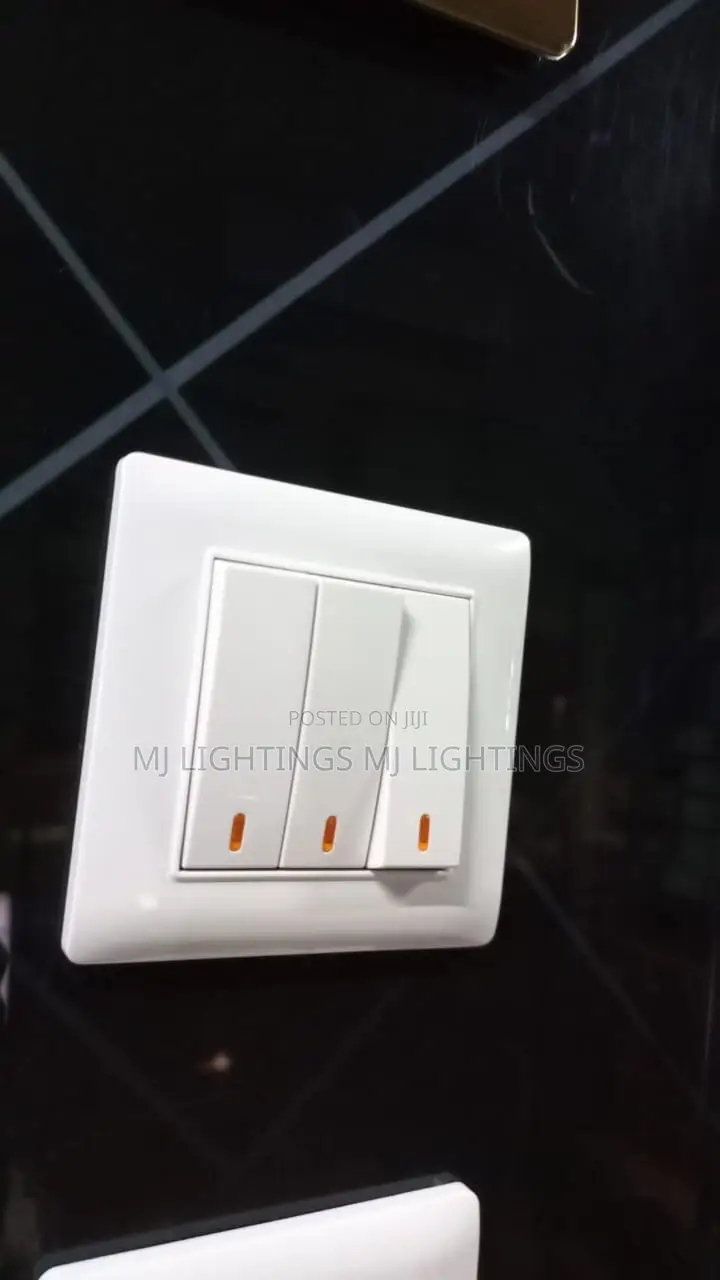 Wall Light Switch Panel on / Off Push Buttons Wall Switches