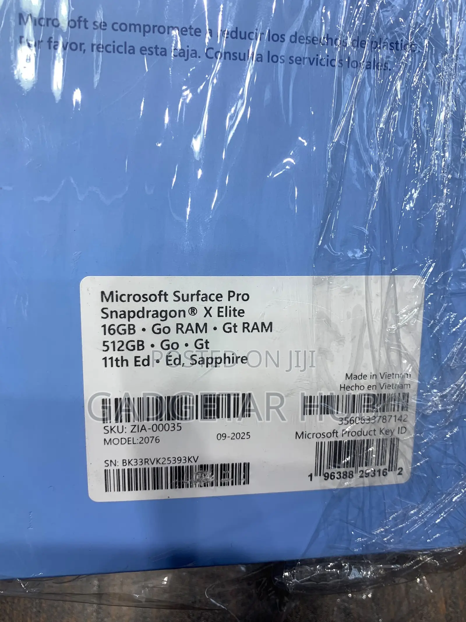 New Microsoft Surface Pro X 16GB Qualcomm Snapdragon X Elite SSD 512GB