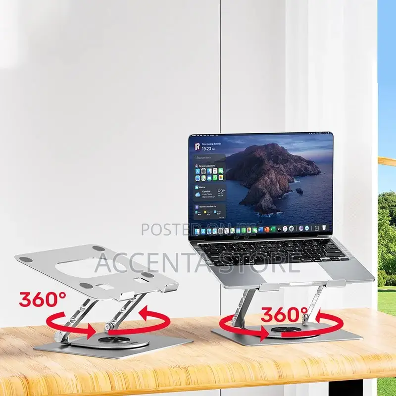 Aluminium Laptop Stand Holder With 360° Rotation