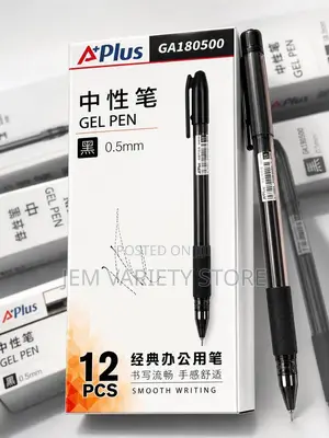 A+plus 0.5mm Original Black Ink Smooth Writing Gel Pen