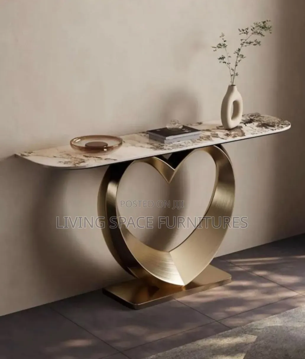 Luxury Marble Top Console Table
