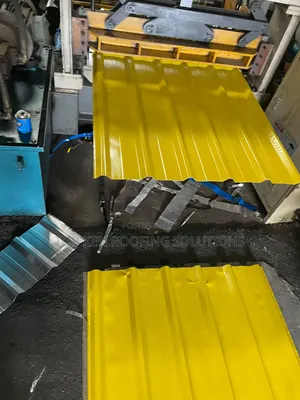 Yellow Metral Longspan Aluminum Roofing Sheets - 0.55mm(A) Thickness