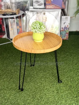 Round Folding Wooden Coffee Table