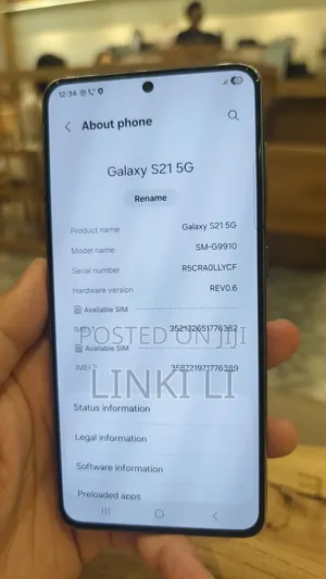 Samsung Galaxy S21 5G 128 GB Black