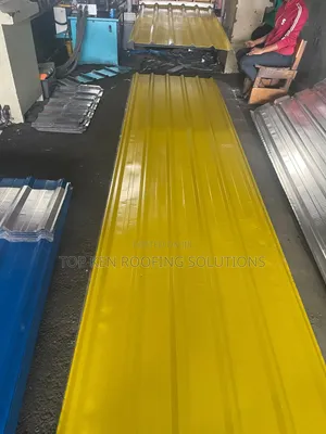 Yellow Metral Longspan Aluminum Roofing Sheets - 0.55mm(B) Thickness