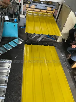Yellow Metral Longspan Aluminum Roofing Sheets - 0.58mm Thickness