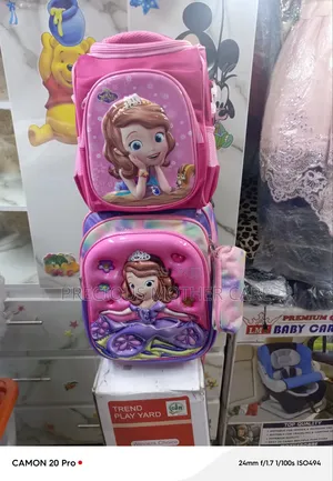 Children Character Troulley Back Pack Lunch Bag and Pencil Case 3 Pics