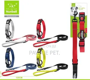 COLLAR N LEAD Nunbell Pet Collar and Lead 2.5*120/30-40cm