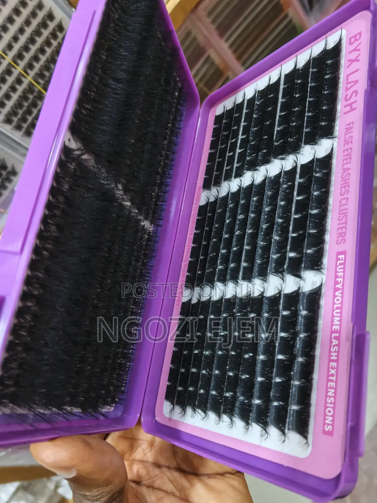 Cluster Eyelashes, Extension Eyelashes, Cat-Eye NAILS.