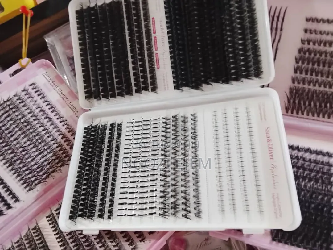 Cluster Eyelashes, Extension Eyelashes, Cat-Eye NAILS.