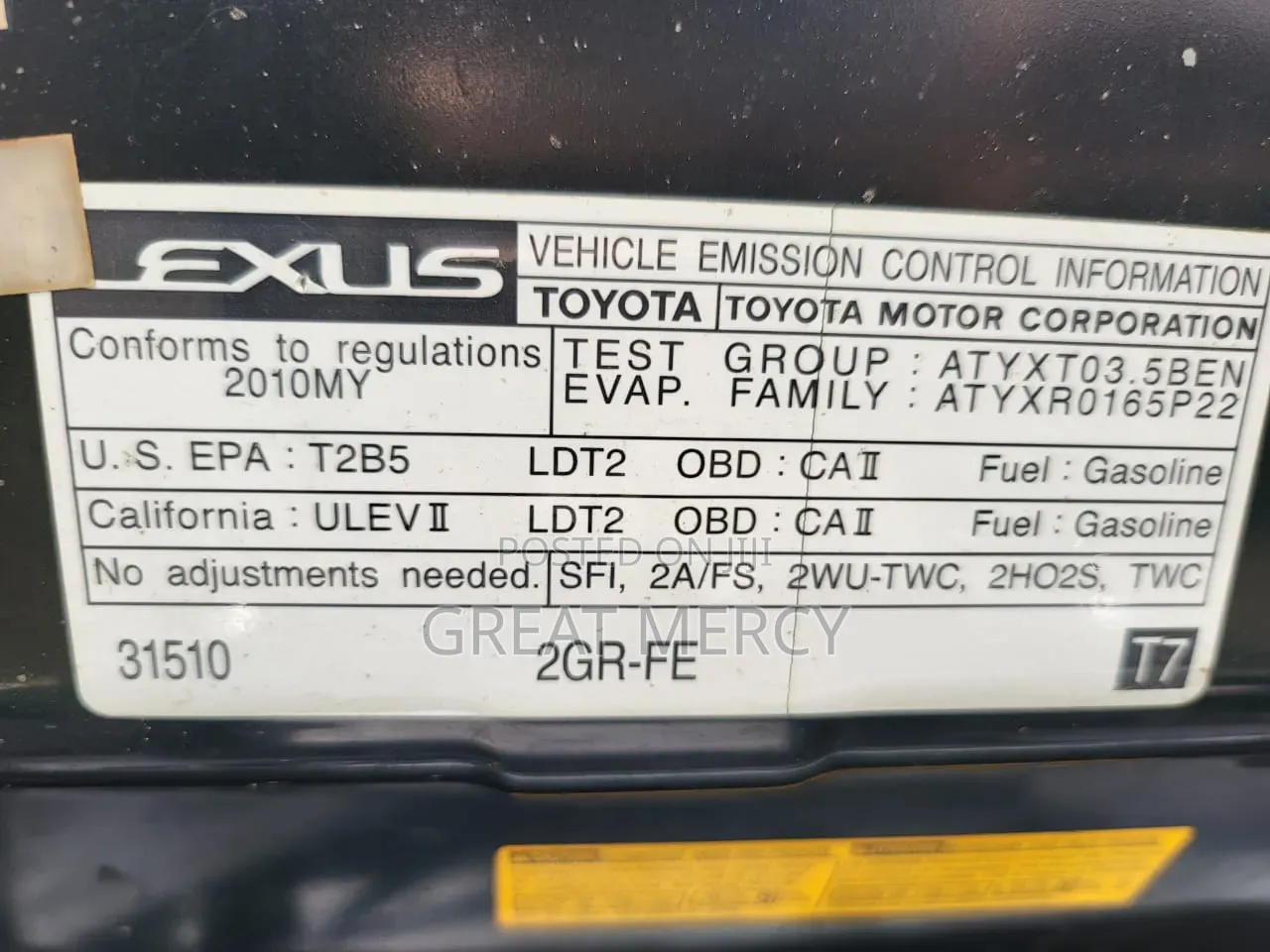Lexus RX 2010 Blue