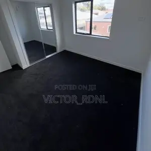 Morden Black Wall to Wall Rug