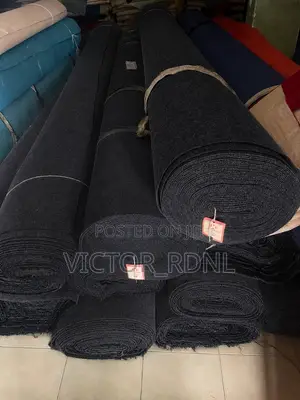 Morden Black Wall to Wall Rug