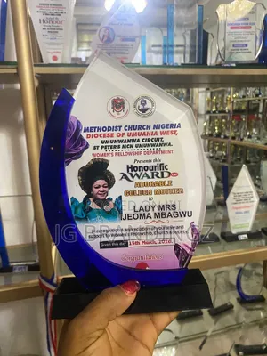 Award Plague Certificate
