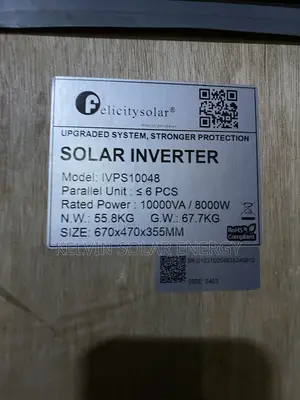 10kva Felicity Lnverter 48v