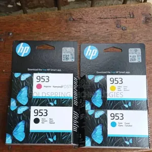 One Set of HP 953 Inks (Black, Cyan, Yellow, Magenta) Ink