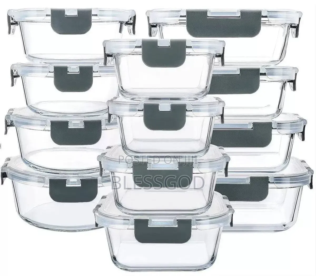 12pcs Plastic Storage Containers