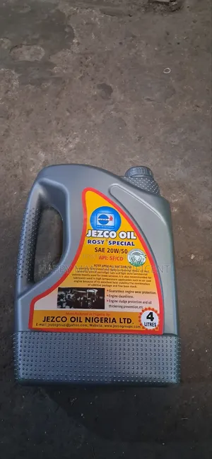 Jezco Engine Oil 4liters (Rosy Special) Sae 20w-50 Spi: Sj/Cf