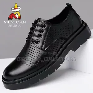 Stylish Black Leather Casual Loafers. 39_44