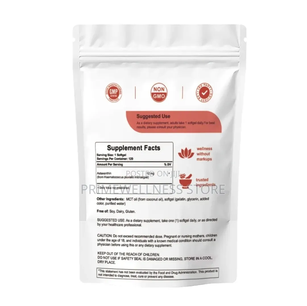 Astaxanthin Made With MCT Oil 12mg