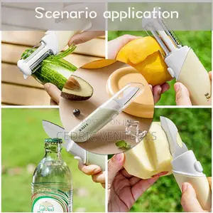 Multi-Purpose Fruit Peeler With Cover Kitchen Knife