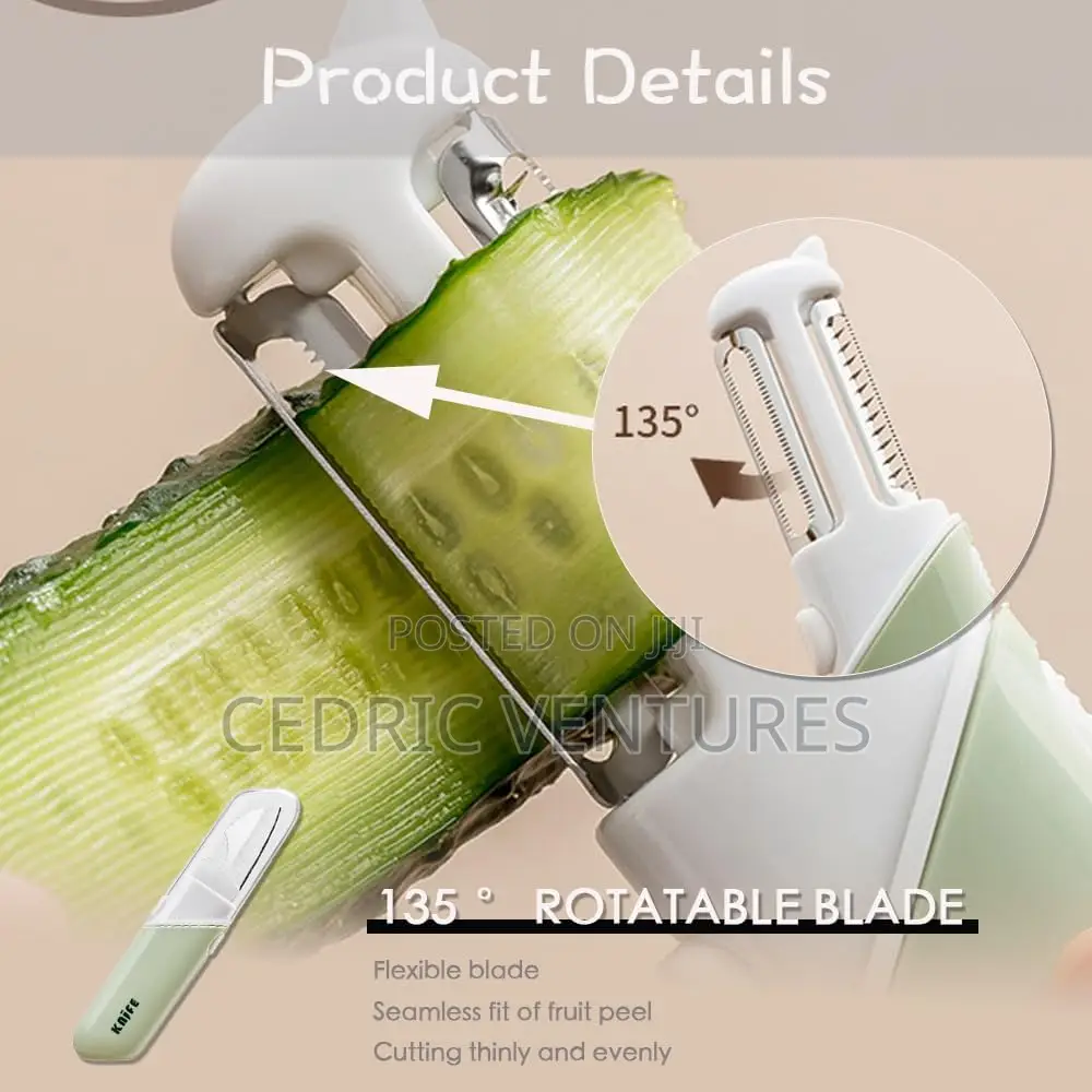 Multi-Purpose Fruit Peeler With Cover Kitchen Knife