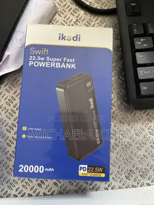 Ikedi Swift 20,000mAh Super Fast Powerbank (22.5W) – 3 Output Ports