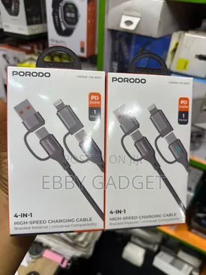 Porodo 4 in 1 High Speed Charging Cable