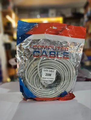 20m Cat6e White Molded Rj45 Patch Cable