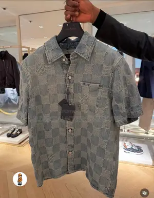 Louis Vuitton Monigram Denim Short-Sleeve ShirtAvailable in M-2Xl