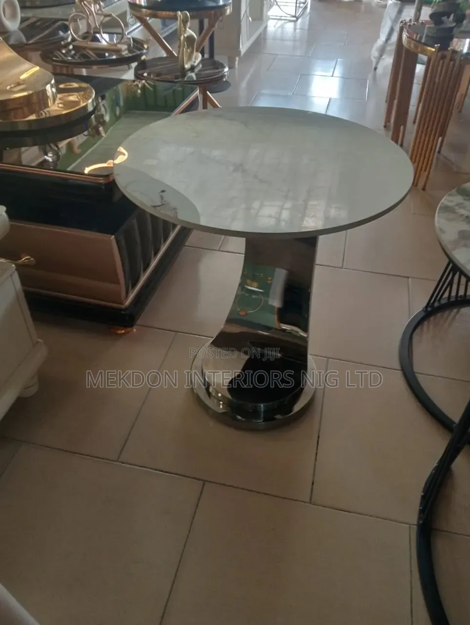 Marble Top Side Stool