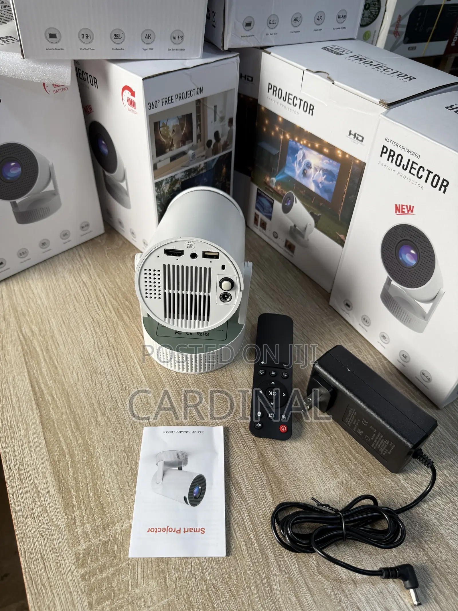 LCD Rechargeable LED Smart Projector