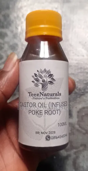 Castor Oil (Infused Poke Root) 100ml, 250ml, 500ml, 1ltr.