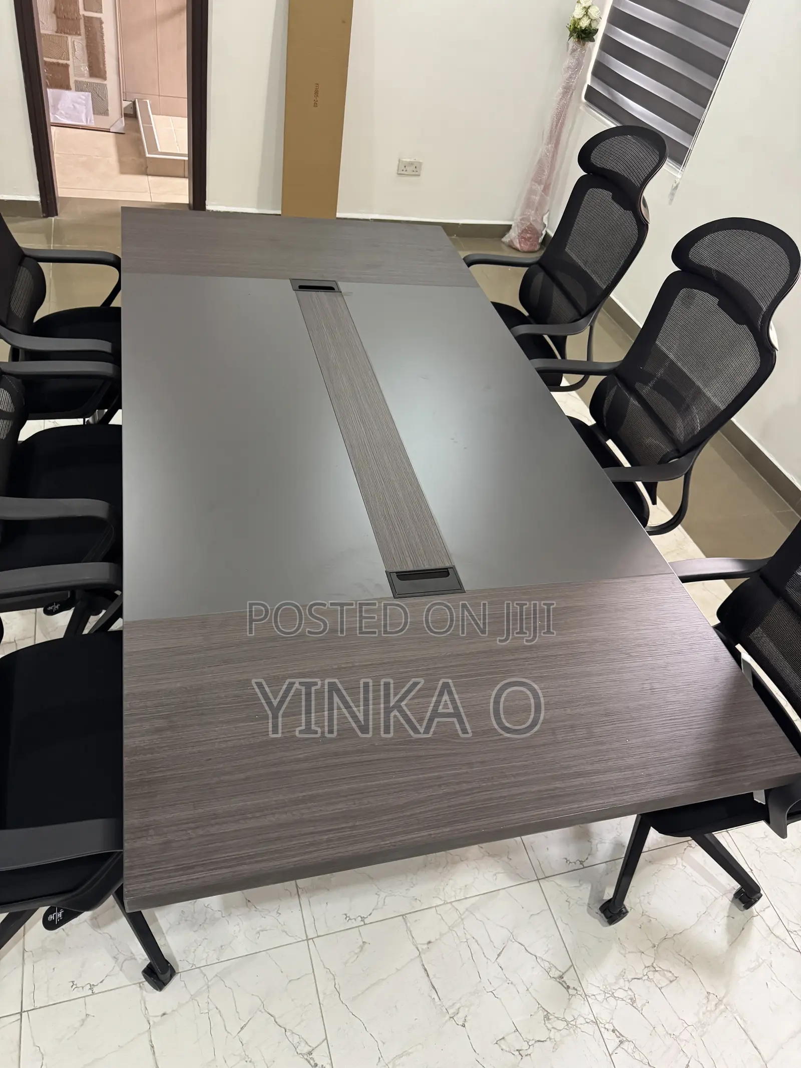 8 Seater Conference Grey Table