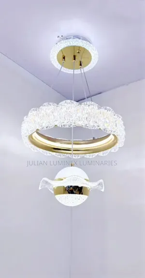 2 Tier Crystal Led Chandelier