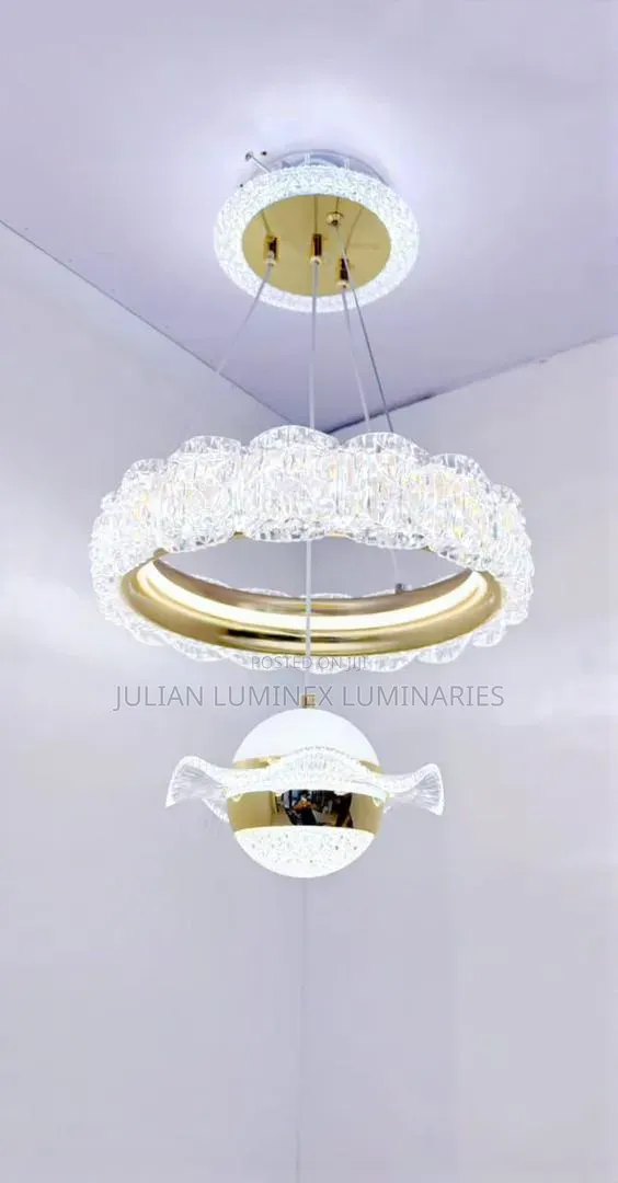 2 Tier Crystal Led Chandelier