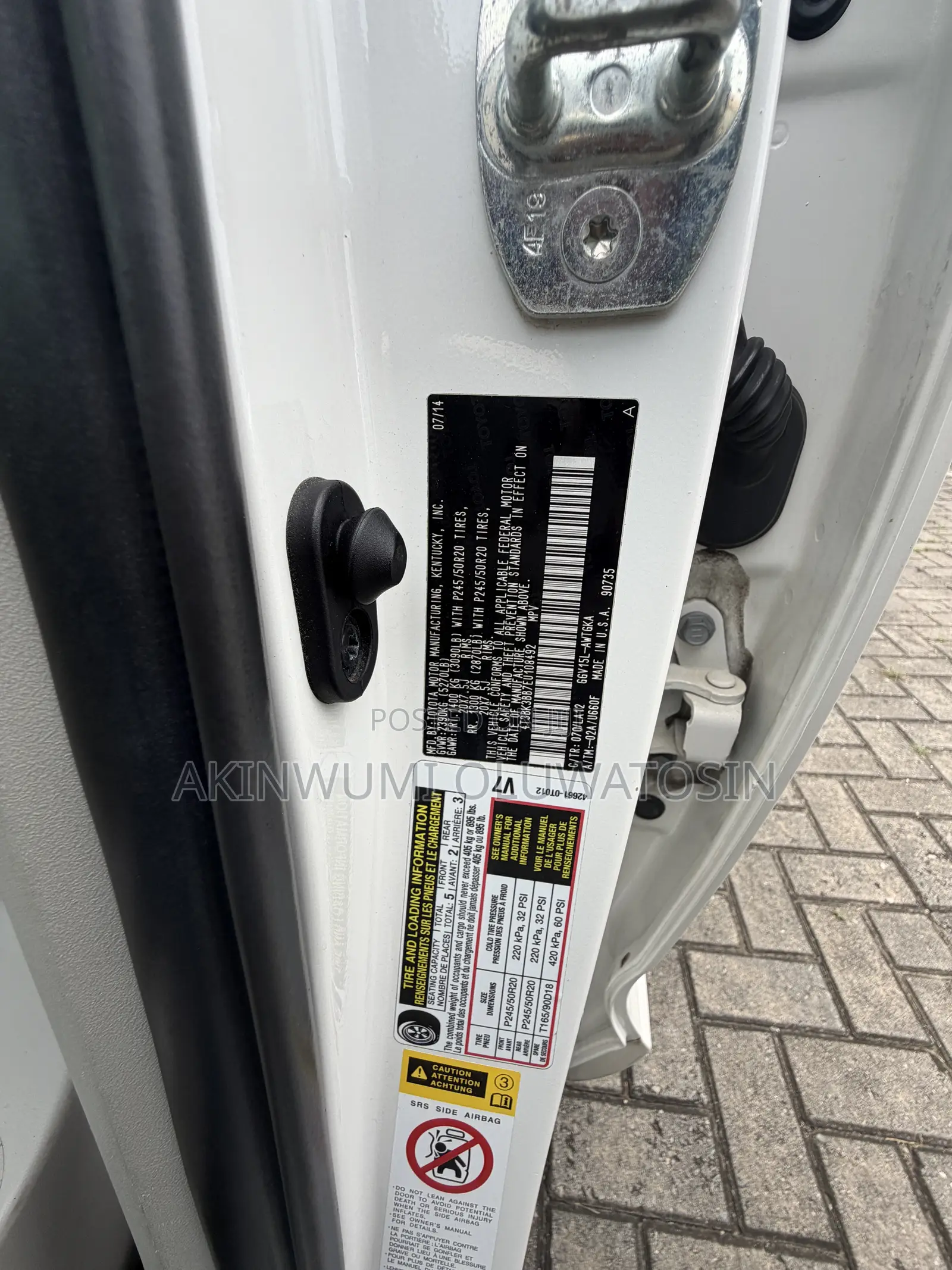 Toyota Venza XLE 2015 White